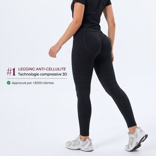 Legging 3D Noir - vue 1