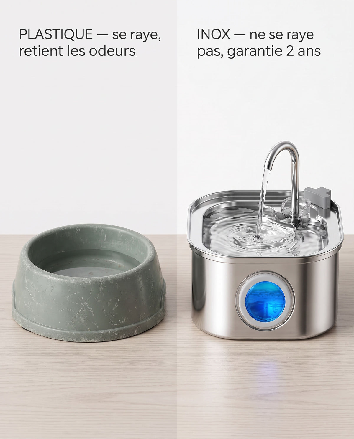Comparatif inox vs plastique premier prix